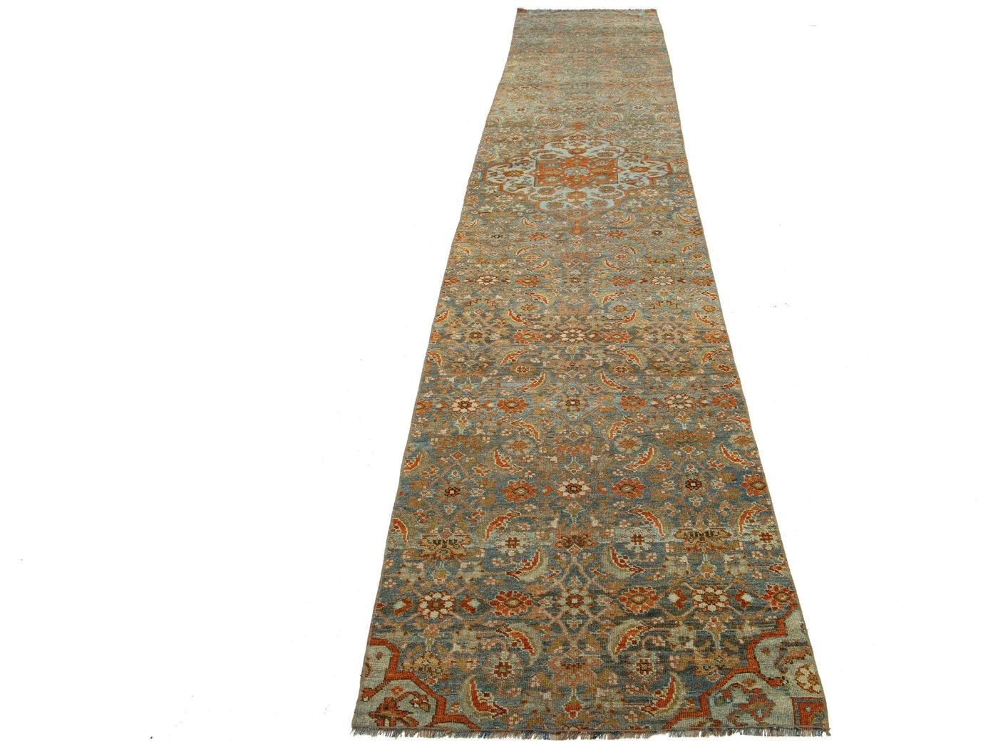 Antique Malayer Wool Runner 3 X 14