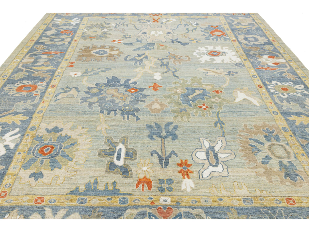 Modern Sultanabad Wool Rug 10 X 12