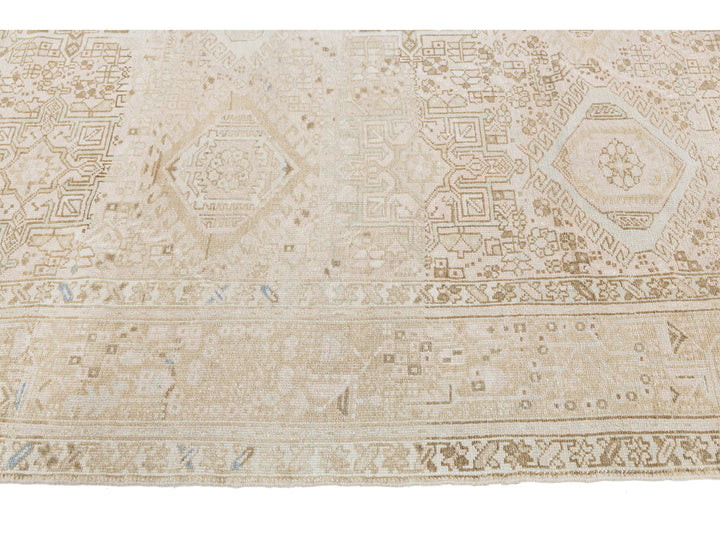 Antique Heriz Wool Rug 8 X 11