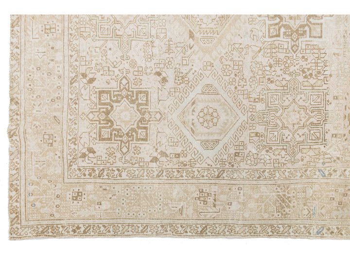 Antique Heriz Wool Rug 8 X 11