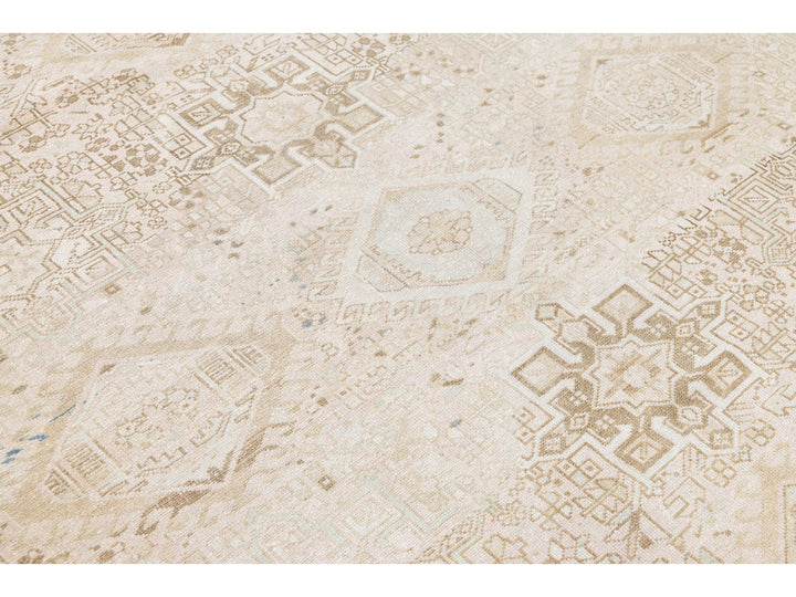 Antique Heriz Wool Rug 8 X 11