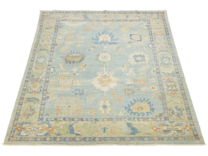 Modern Sultanabad Wool Rug 8 X 11