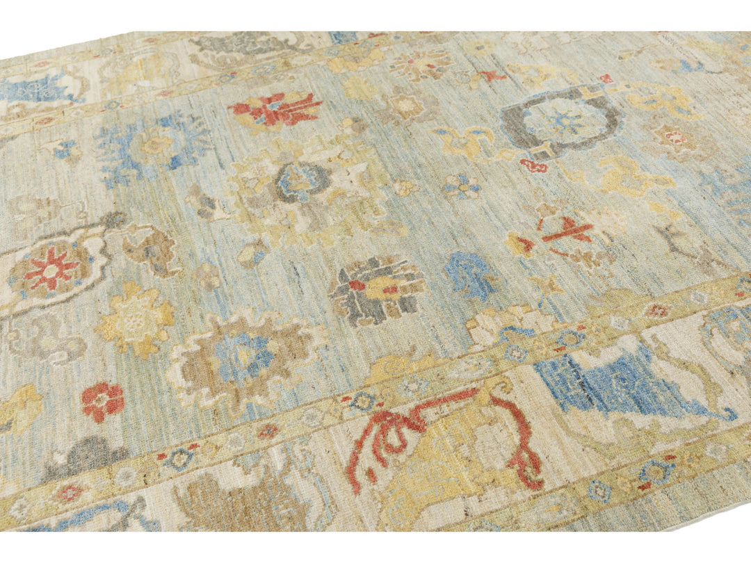 Modern Sultanabad Wool Rug 6 X 10