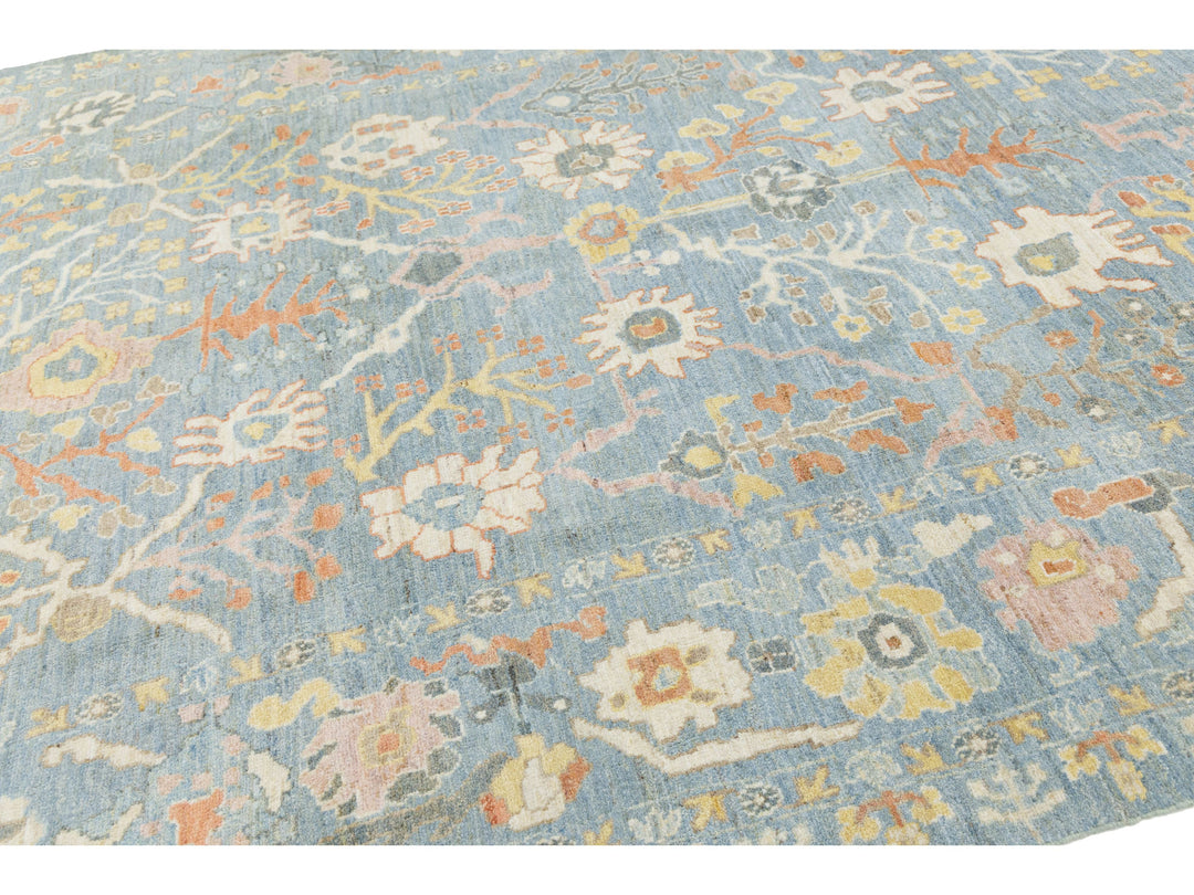 Modern Sultanabad Wool Rug 9 X 12