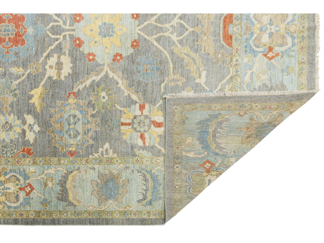 Modern Sultanabad Wool Rug 11 X 14