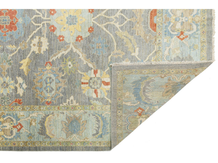 Modern Sultanabad Wool Rug 11 X 14