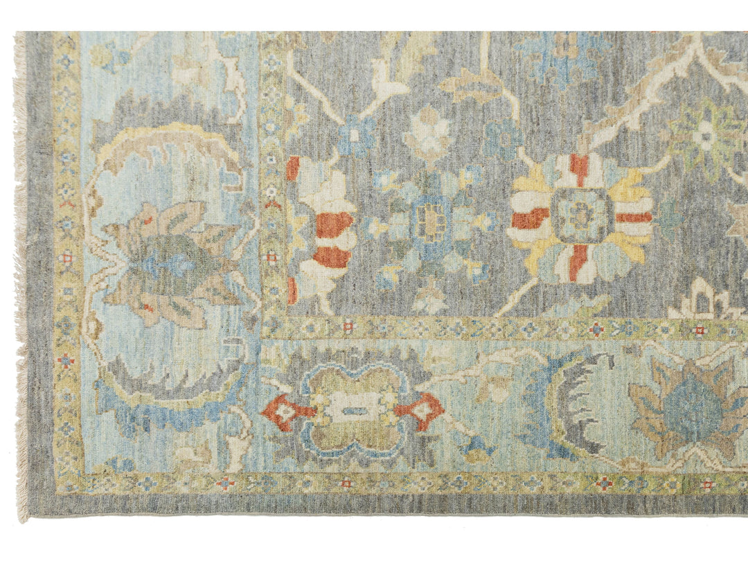 Modern Sultanabad Wool Rug 11 X 14