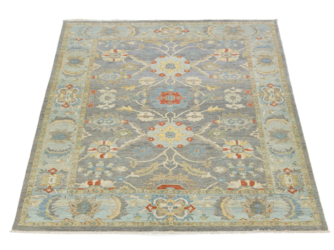 Modern Sultanabad Wool Rug 11 X 14