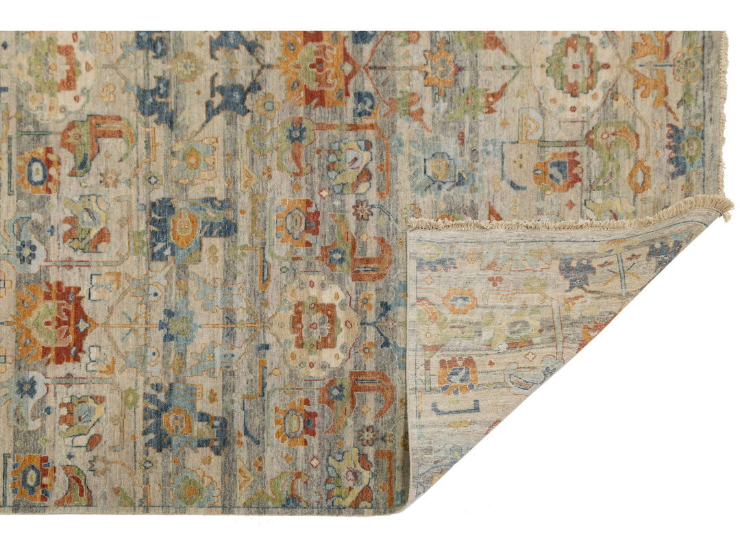 Modern Agra Wool Rug 9 X 12