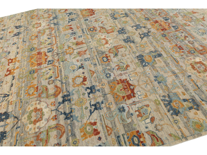 Modern Agra Wool Rug 9 X 12