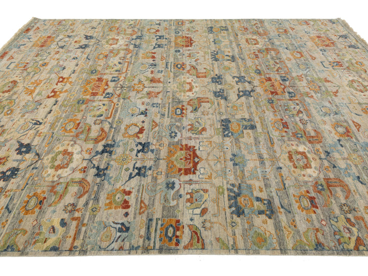 Modern Agra Wool Rug 9 X 12