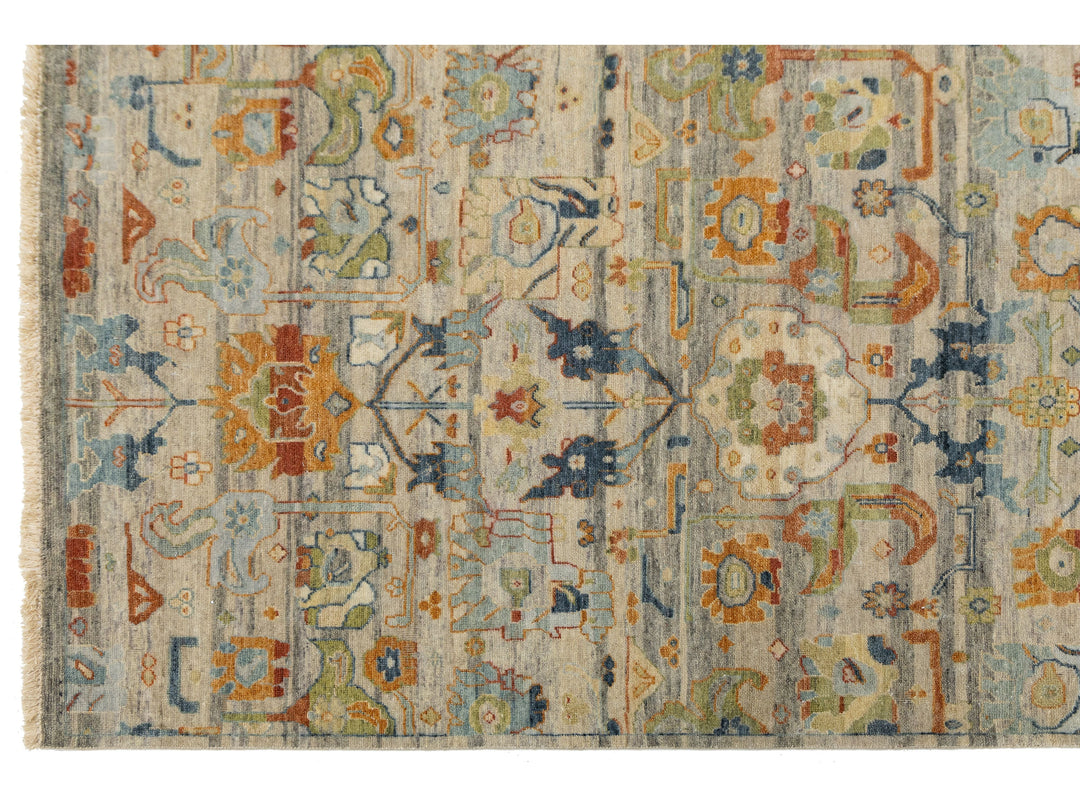 Modern Agra Wool Rug 9 X 12