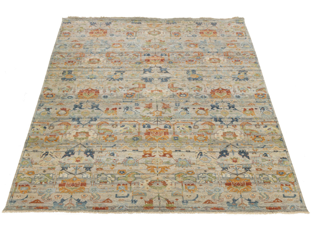 Modern Agra Wool Rug 9 X 12