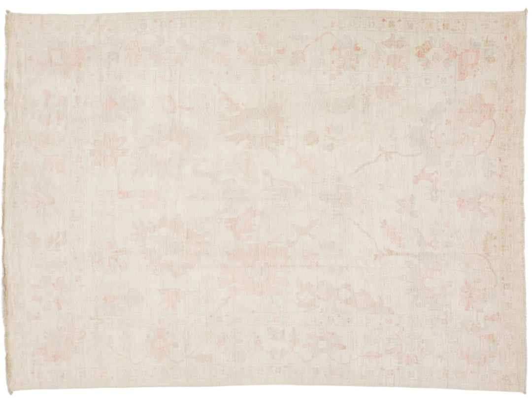 Modern Oushak Wool Rug 10 X 13