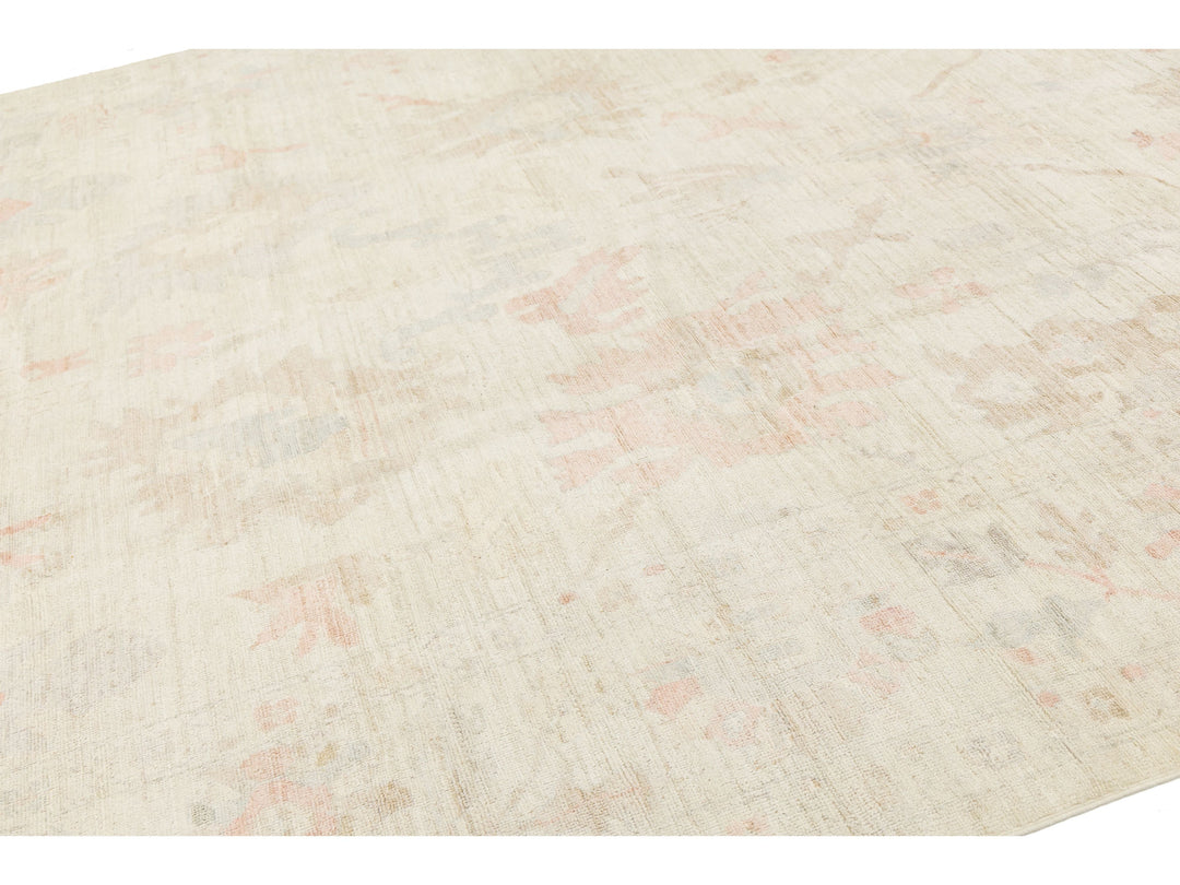 Modern Oushak Wool Rug 10 X 13