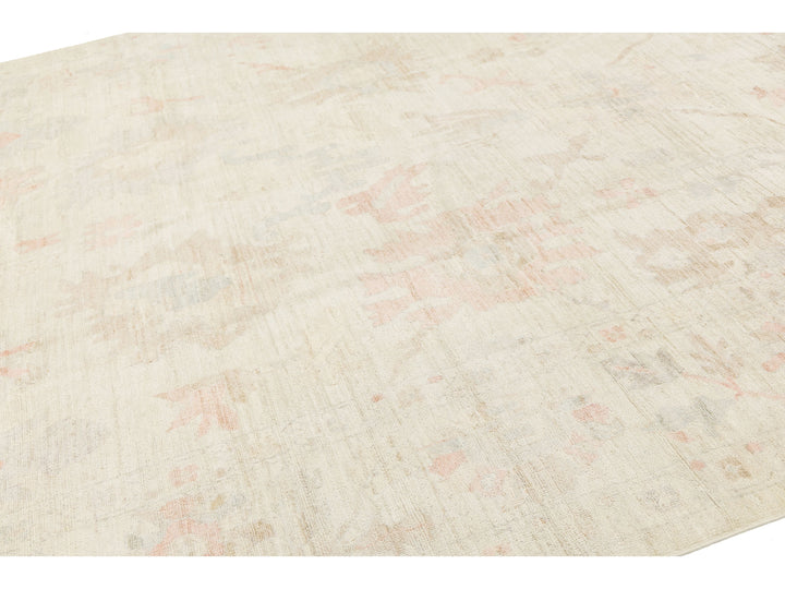 Modern Oushak Wool Rug 10 X 13