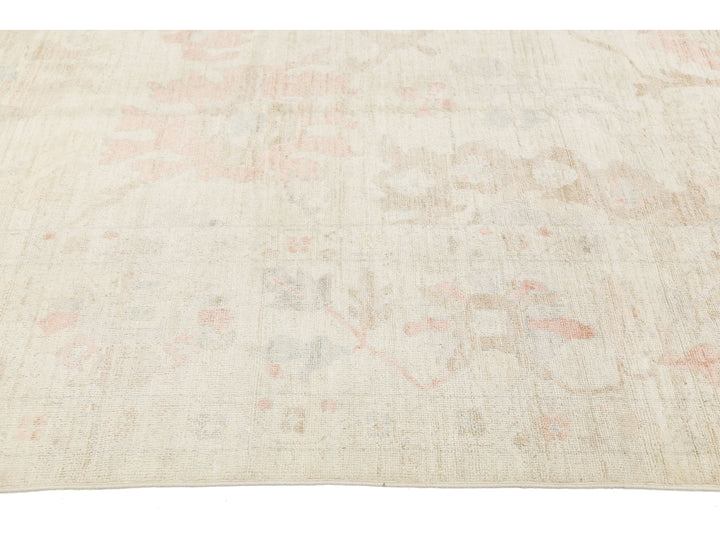 Modern Oushak Wool Rug 10 X 13