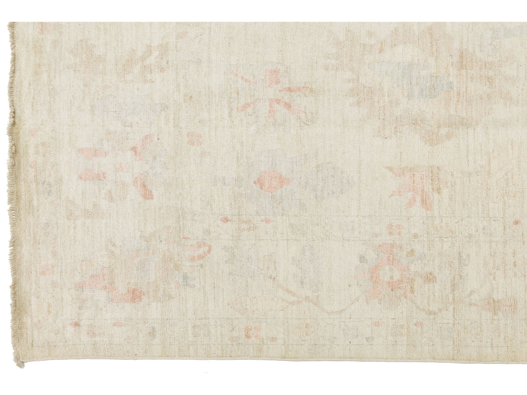 Modern Oushak Wool Rug 10 X 13