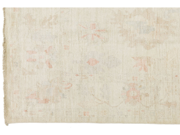 Modern Oushak Wool Rug 10 X 13