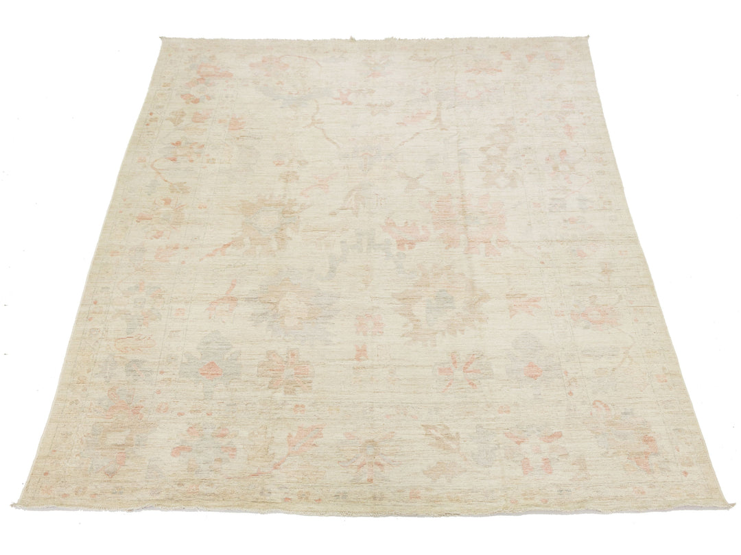 Modern Oushak Wool Rug 10 X 13
