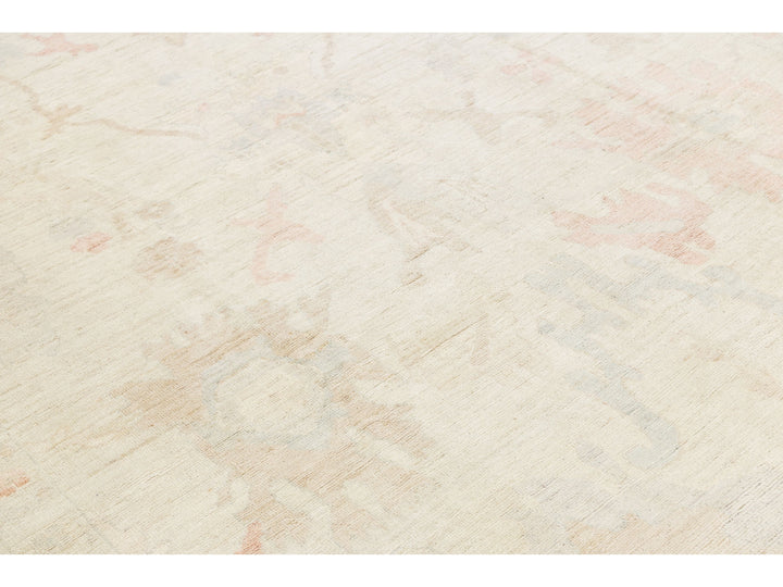 Modern Oushak Wool Rug 10 X 13