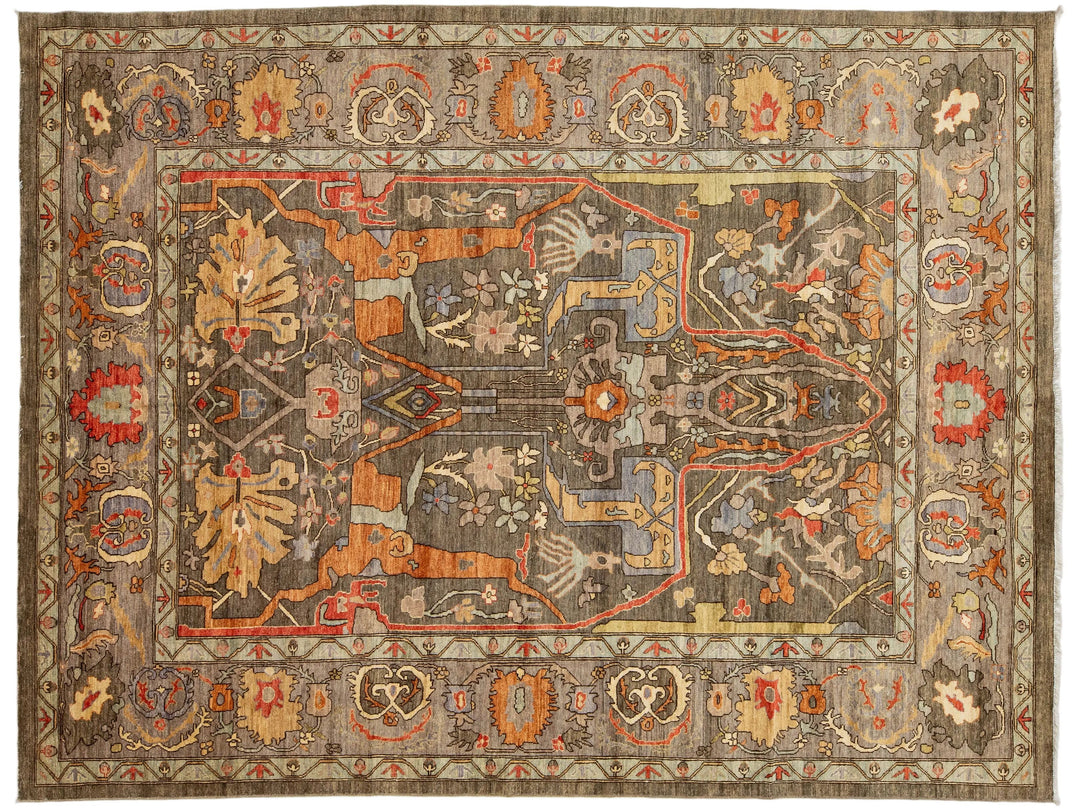 Modern Bidjar Wool Rug 9 X 12