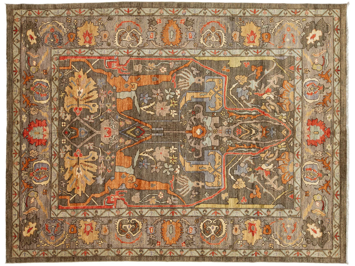 Modern Bidjar Wool Rug 9 X 12