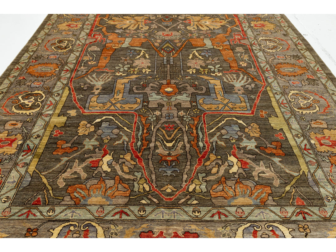Modern Bidjar Wool Rug 9 X 12