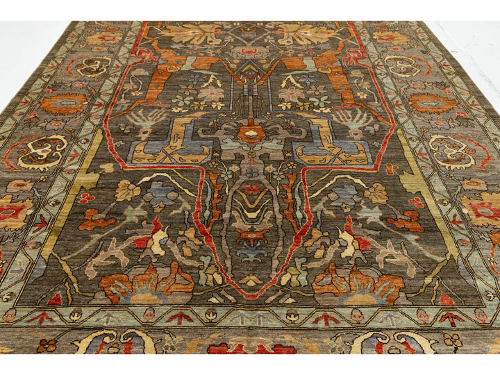 Modern Bidjar Wool Rug 9 X 12