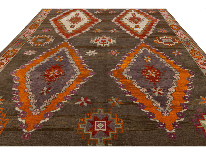 Modern Turkish Kars Wool Rug 10 X 15