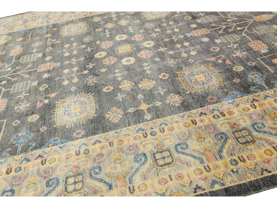 Modern Kothan Wool Rug 12 X 15