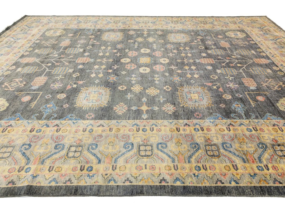 Modern Kothan Wool Rug 12 X 15
