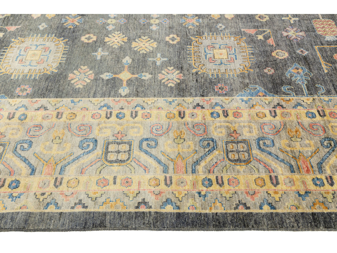 Modern Kothan Wool Rug 12 X 15