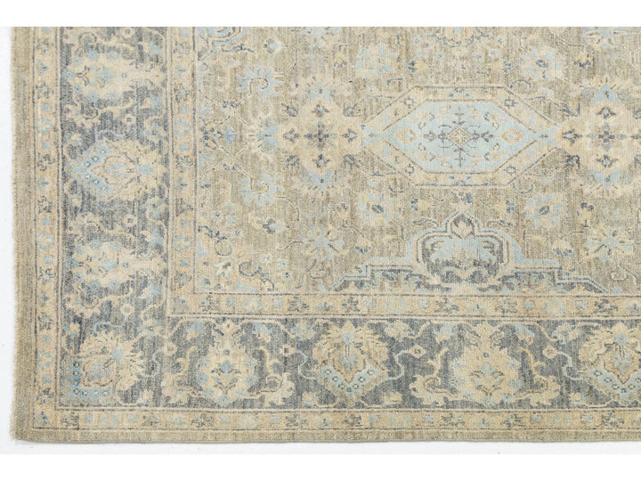 Modern Tabriz Wool and Silk Rug 8 X 10
