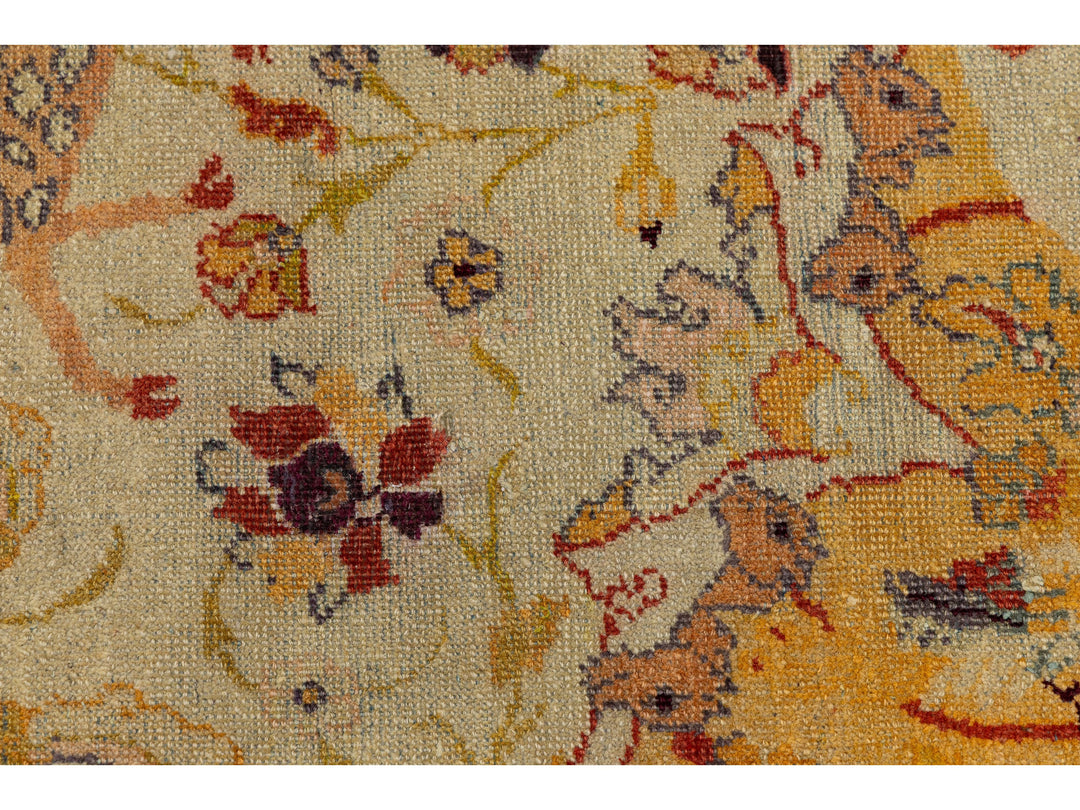 Antique Agra Wool Rug 10 X 12