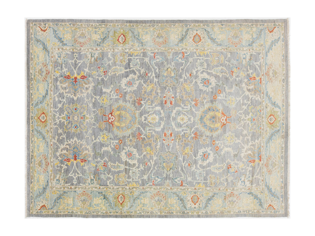 Modern Sultanabad Wool Rug 10 X 14