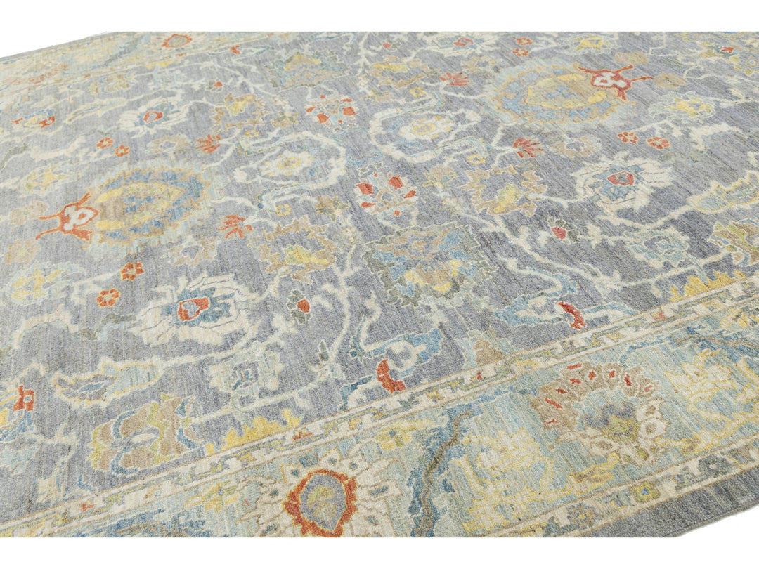 Modern Sultanabad Wool Rug 10 X 14