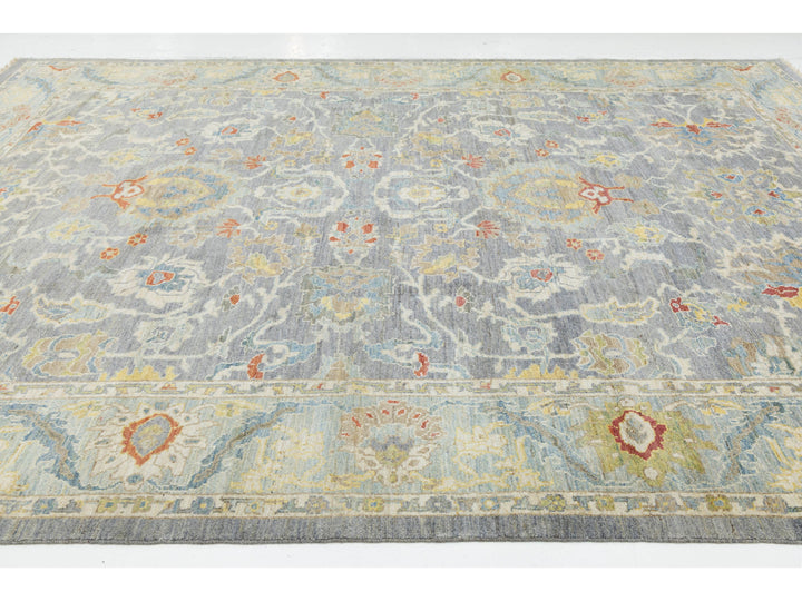 Modern Sultanabad Wool Rug 10 X 14