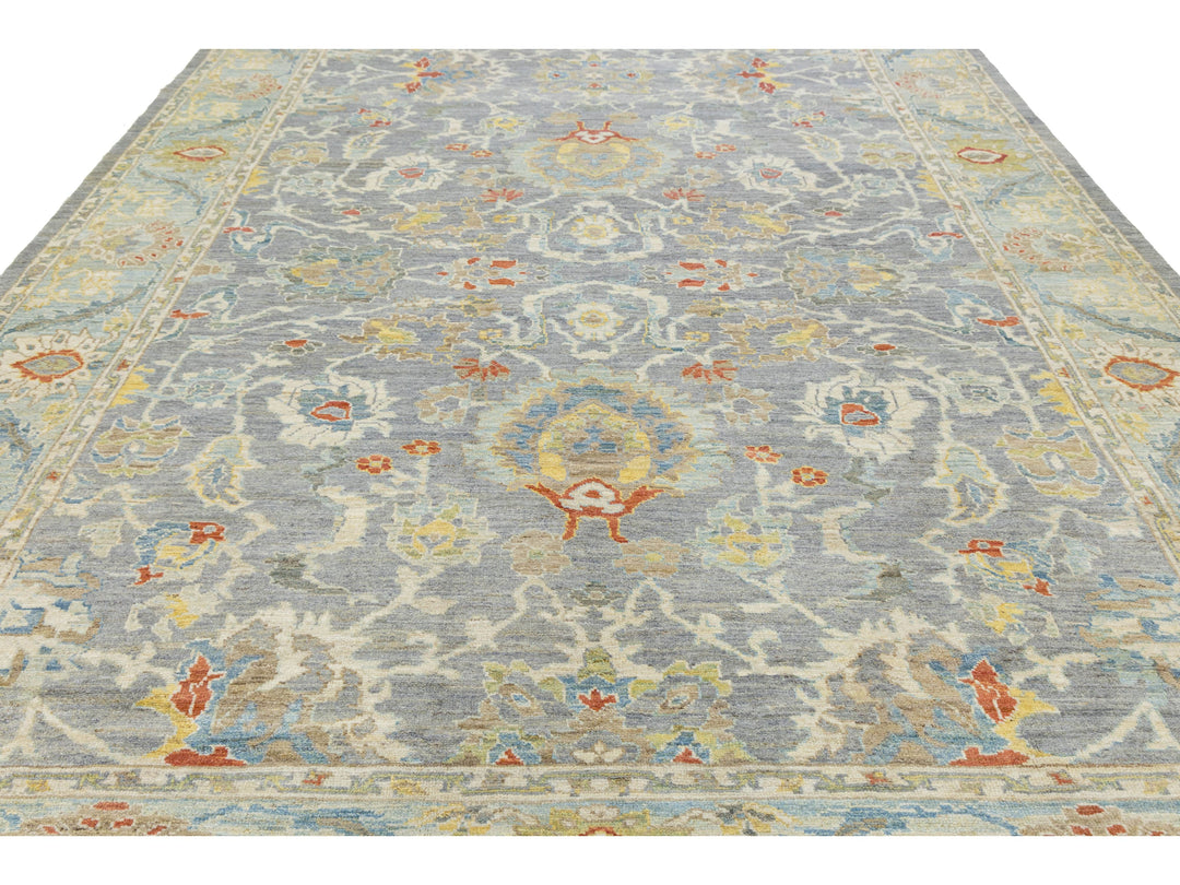 Modern Sultanabad Wool Rug 10 X 14
