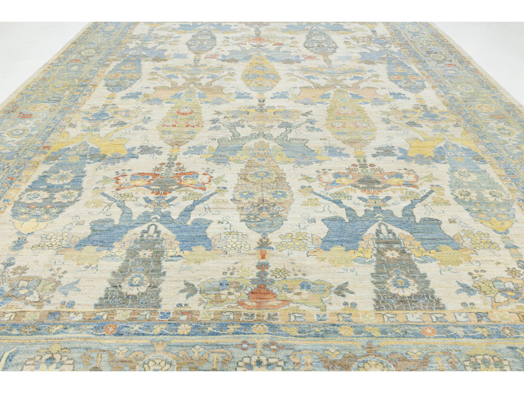 Modern Sultanabad Wool Rug 12 X 15
