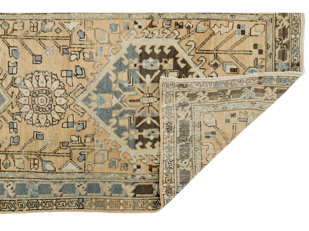 Antique Heriz Wool Runner 3 X 10