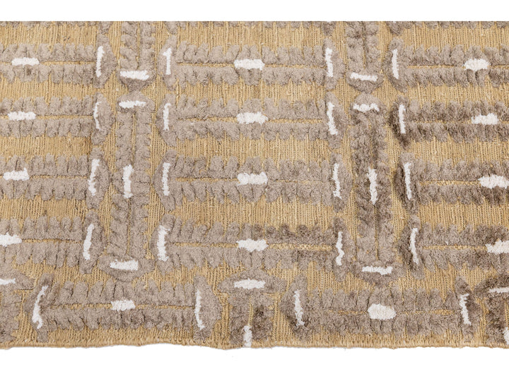 Contemporary Soumak Wool Rug 10 X 14