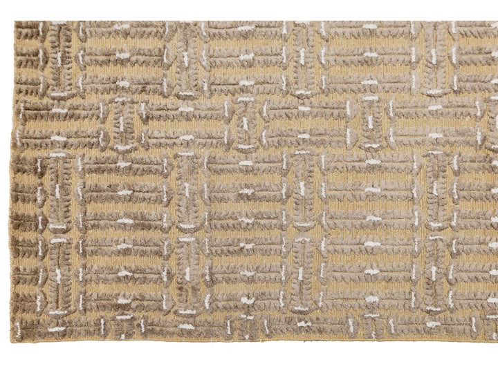 Contemporary Soumak Wool Rug 10 X 14