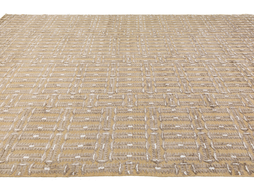 Contemporary Soumak Wool Rug 10 X 14