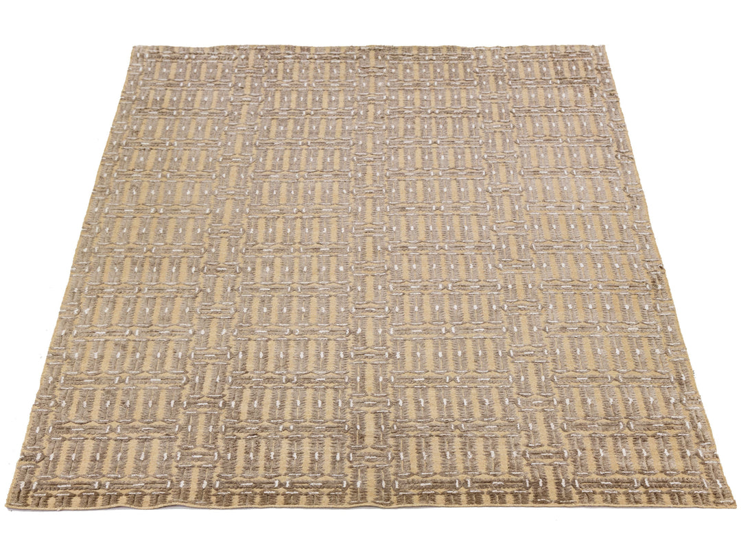 Contemporary Soumak Wool Rug 10 X 14