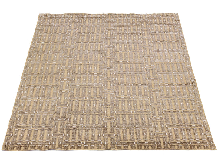 Contemporary Soumak Wool Rug 10 X 14