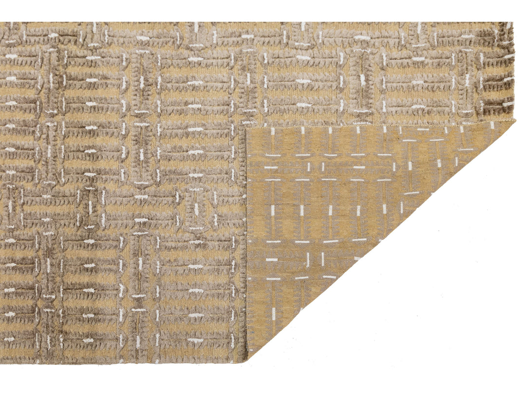 Contemporary Soumak Wool Rug 9 X 12