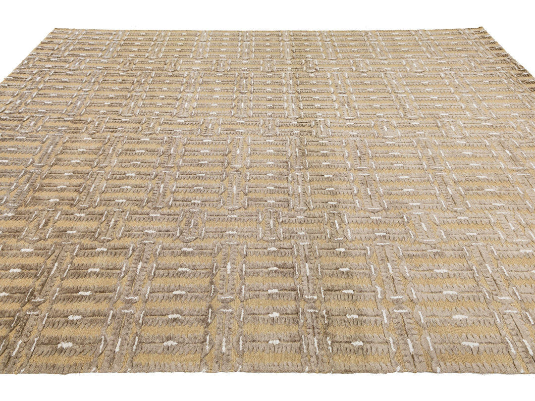 Contemporary Soumak Wool Rug 9 X 12