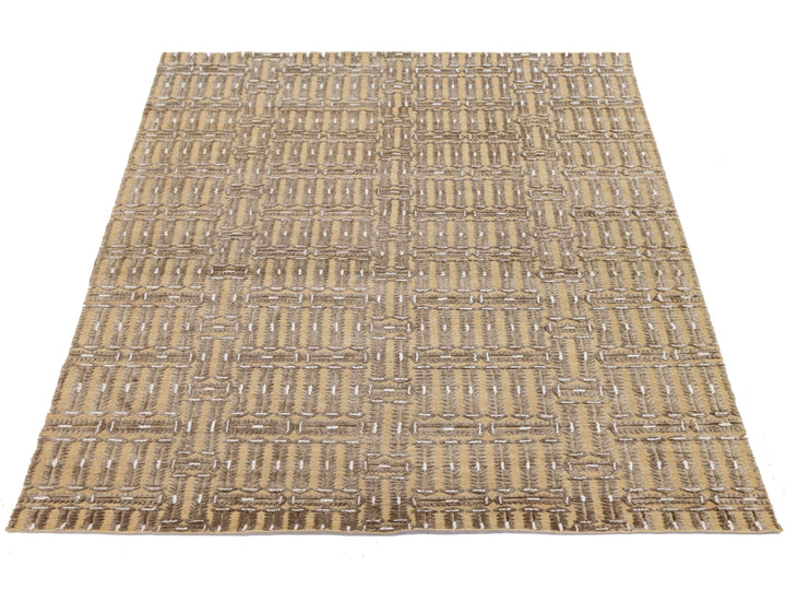 Contemporary Soumak Wool Rug 9 X 12