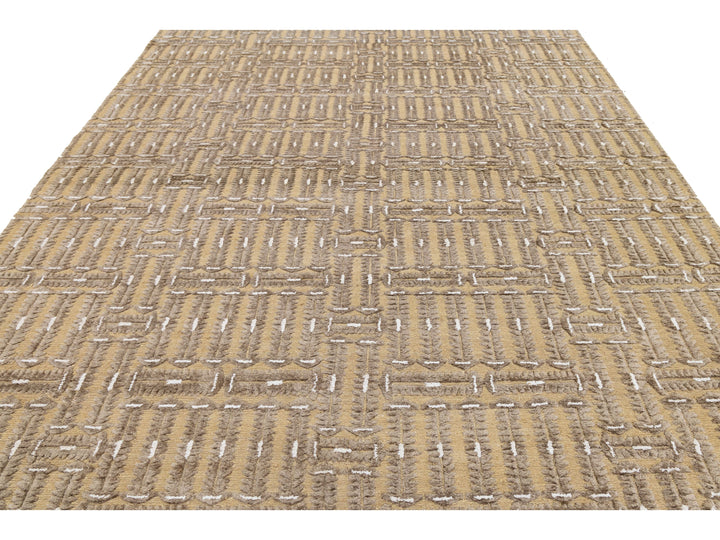 Contemporary Soumak Wool Rug 9 X 12